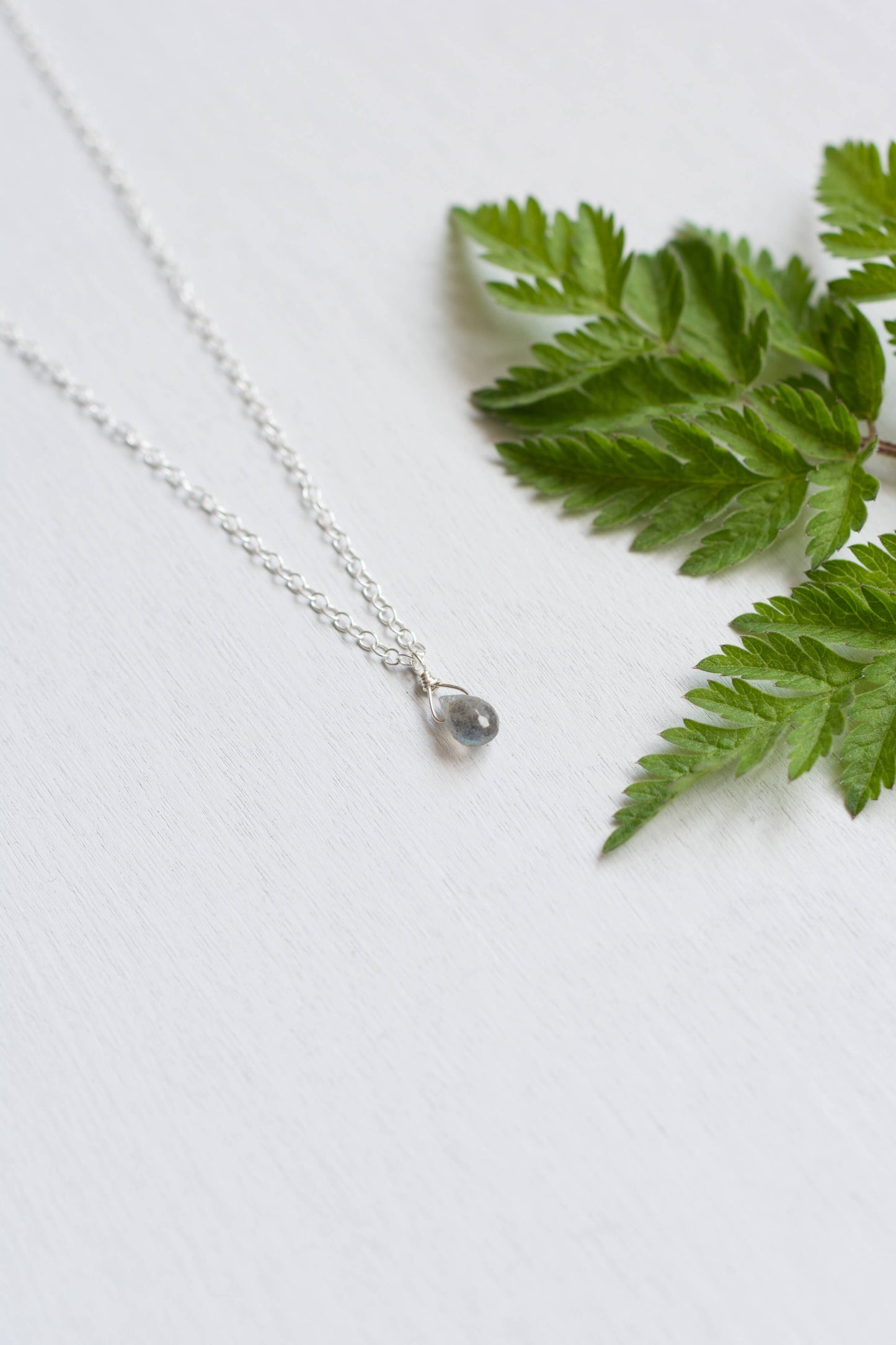 Labradorite Teardrop Necklace