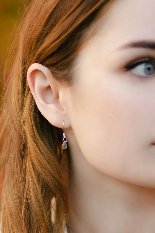 Labradorite Teardrop Earrings