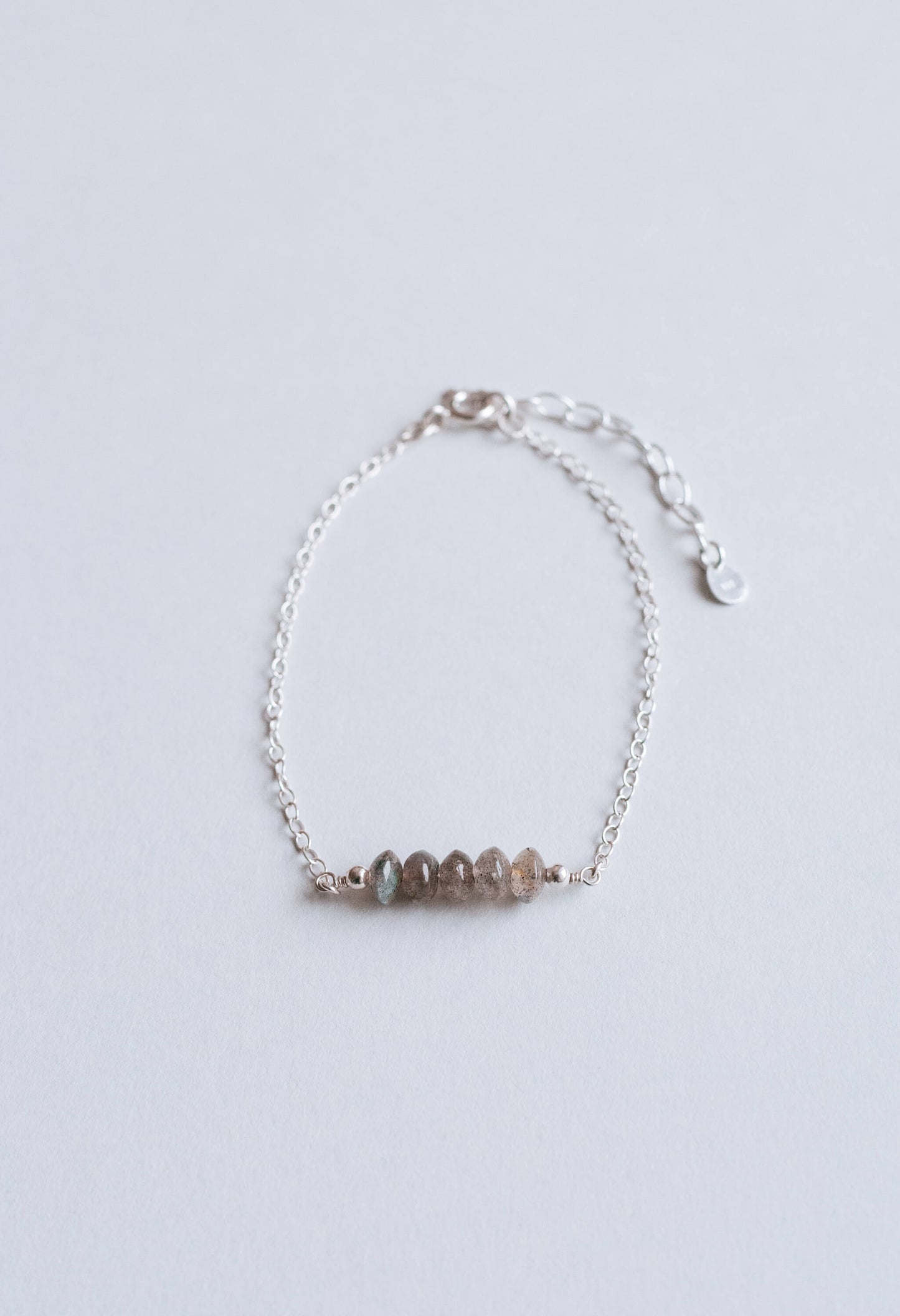 Honeydew Club sterling silver labradorite bracelet