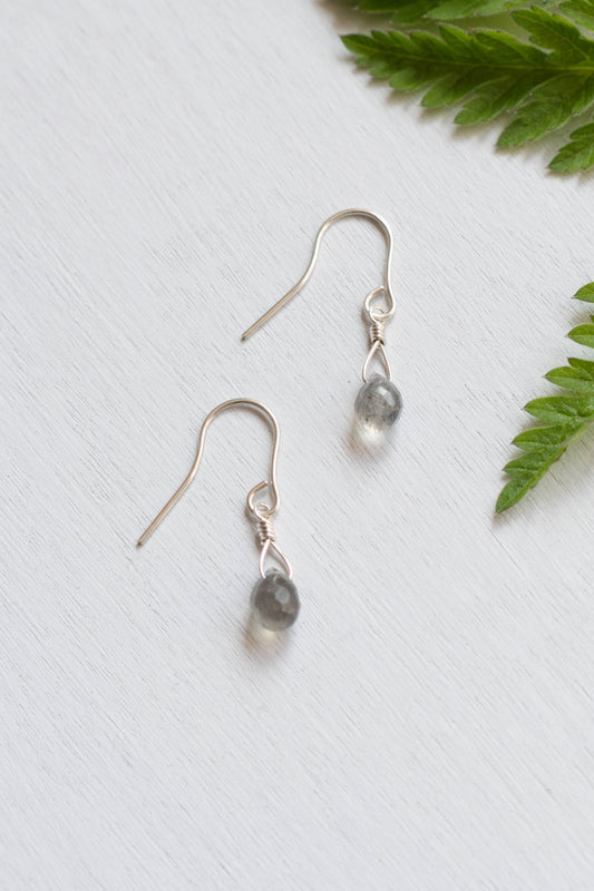 Labradorite Teardrop Earrings
