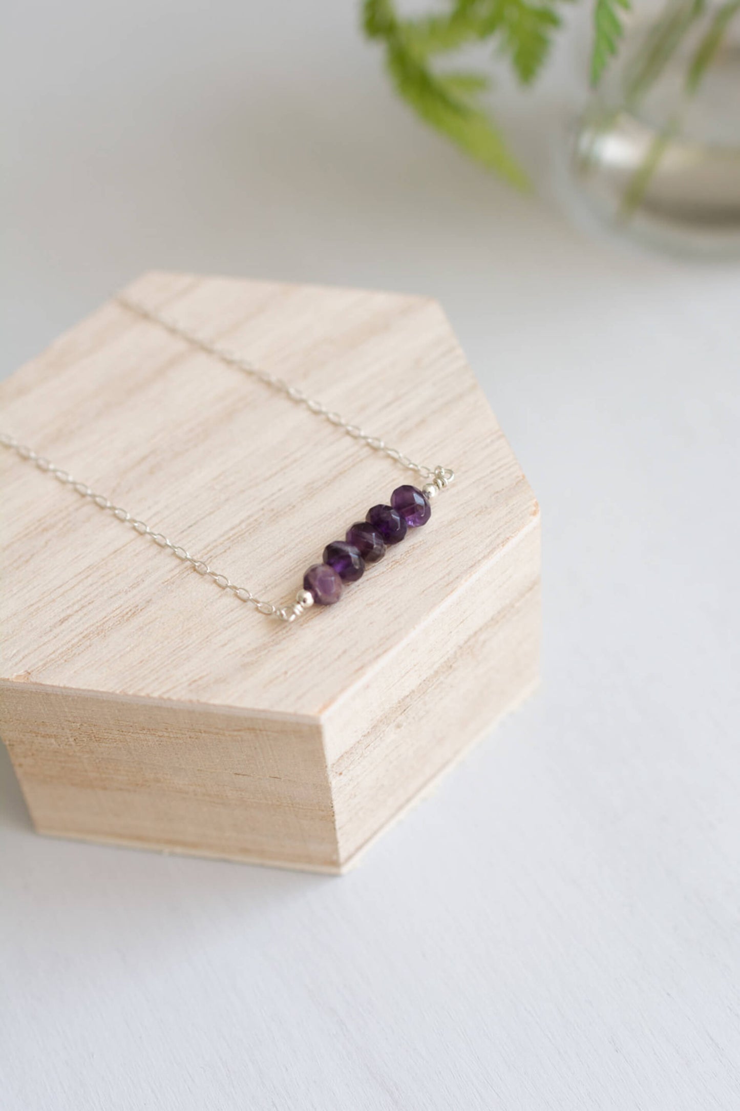 Amethyst Rondelle Necklace
