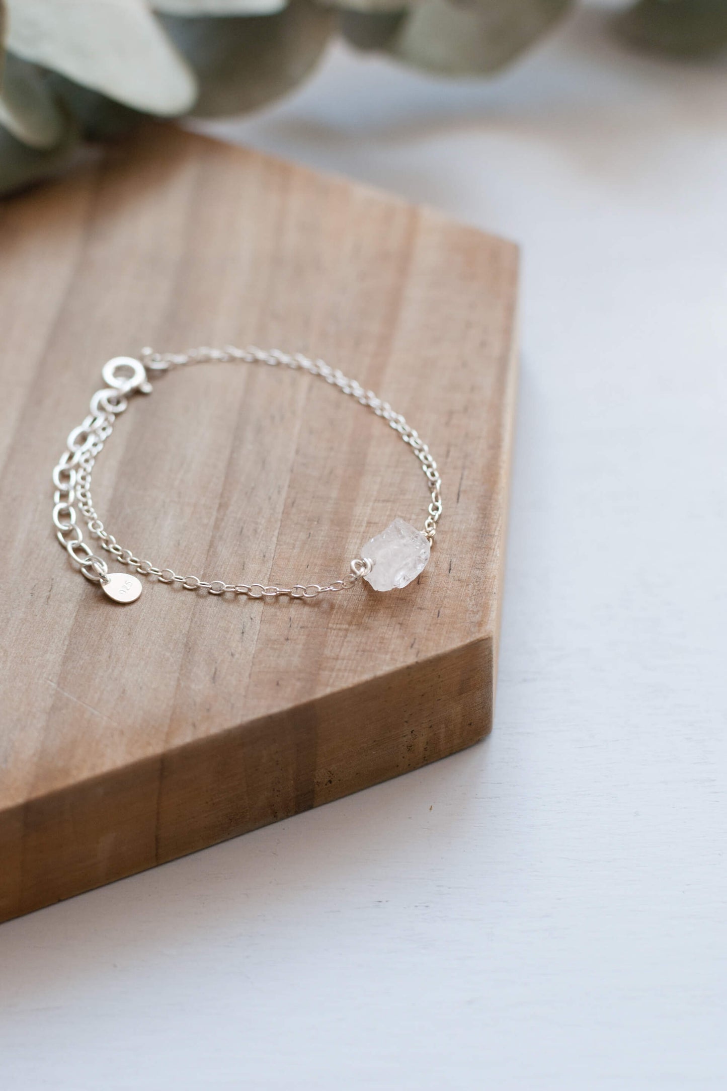 Raw Rose Quartz Bracelet