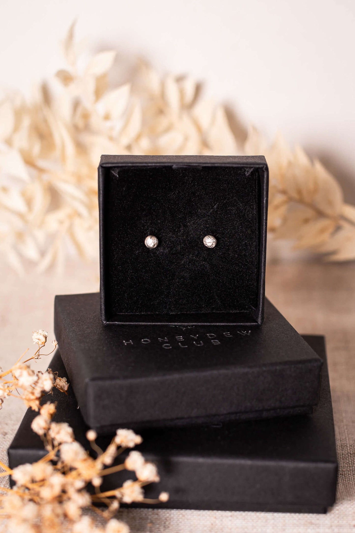 Organic Pebble Stud Earrings