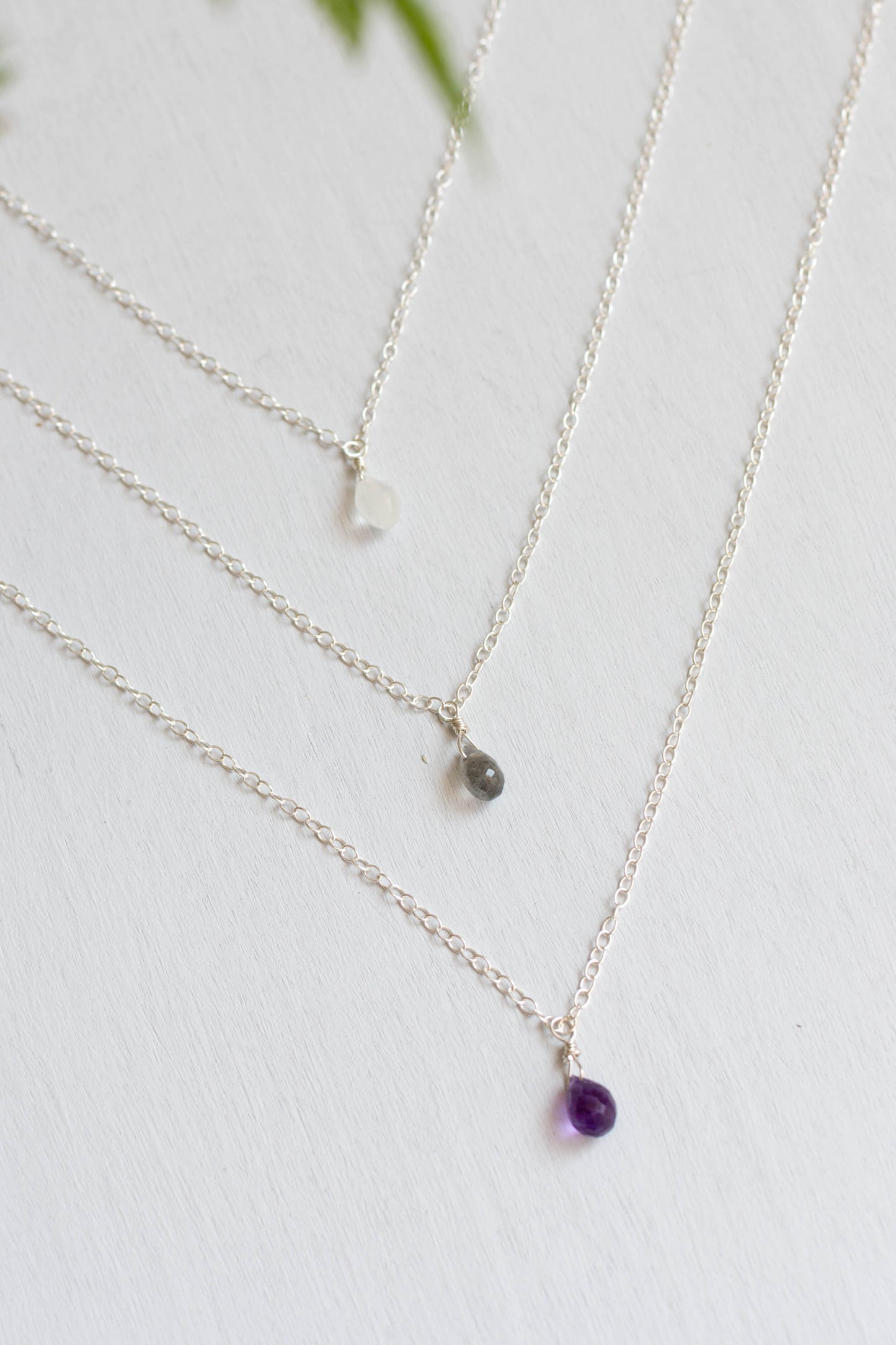 Labradorite Teardrop Necklace