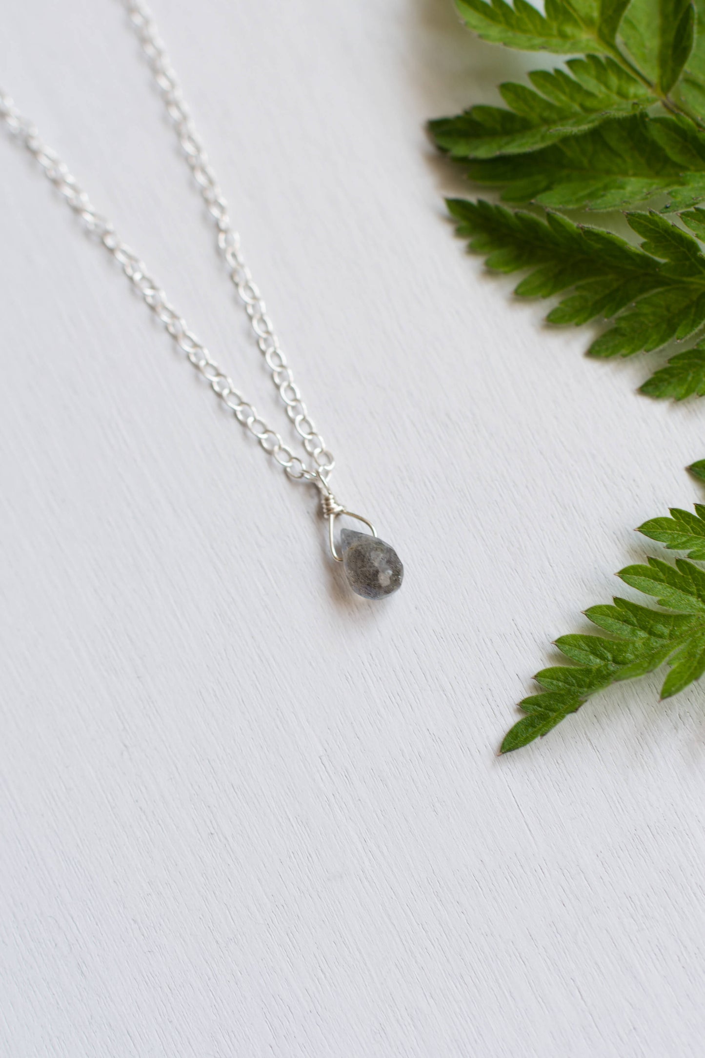 Labradorite Teardrop Necklace