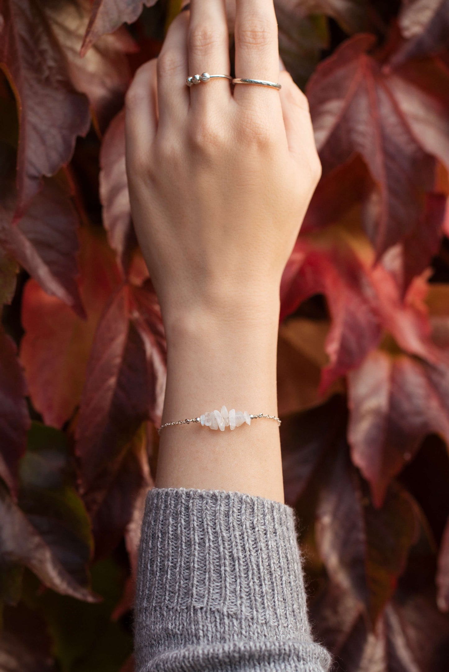 Moonstone Crystals Bracelet