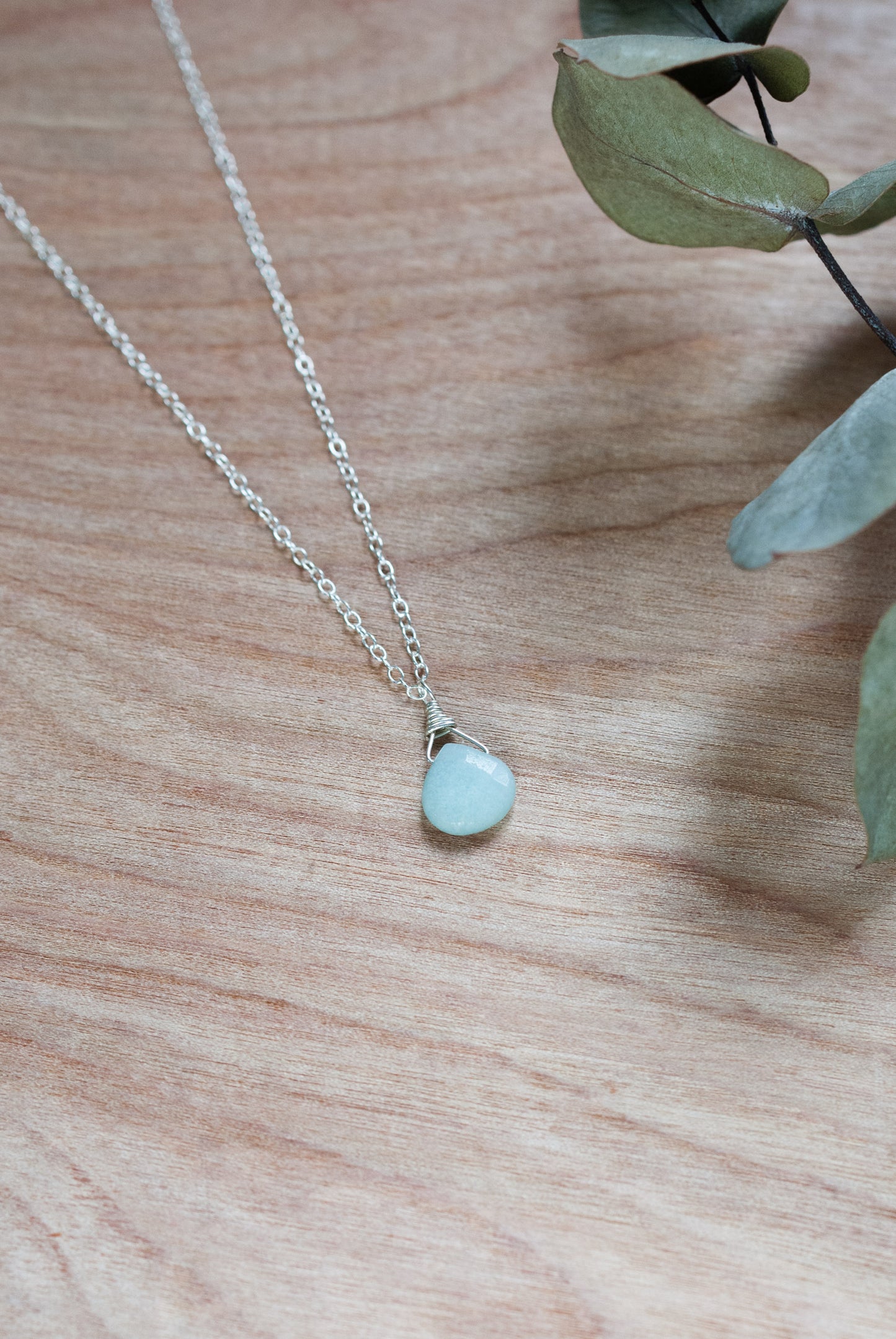 Amazonite Teardrop Necklace