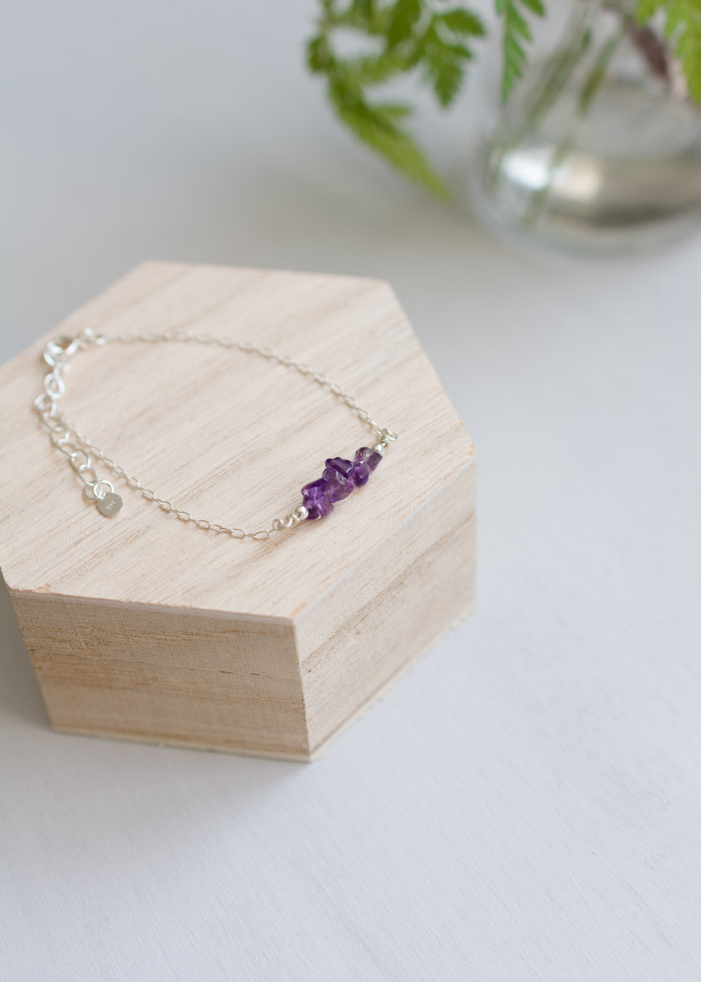 Amethyst Chip Bracelet