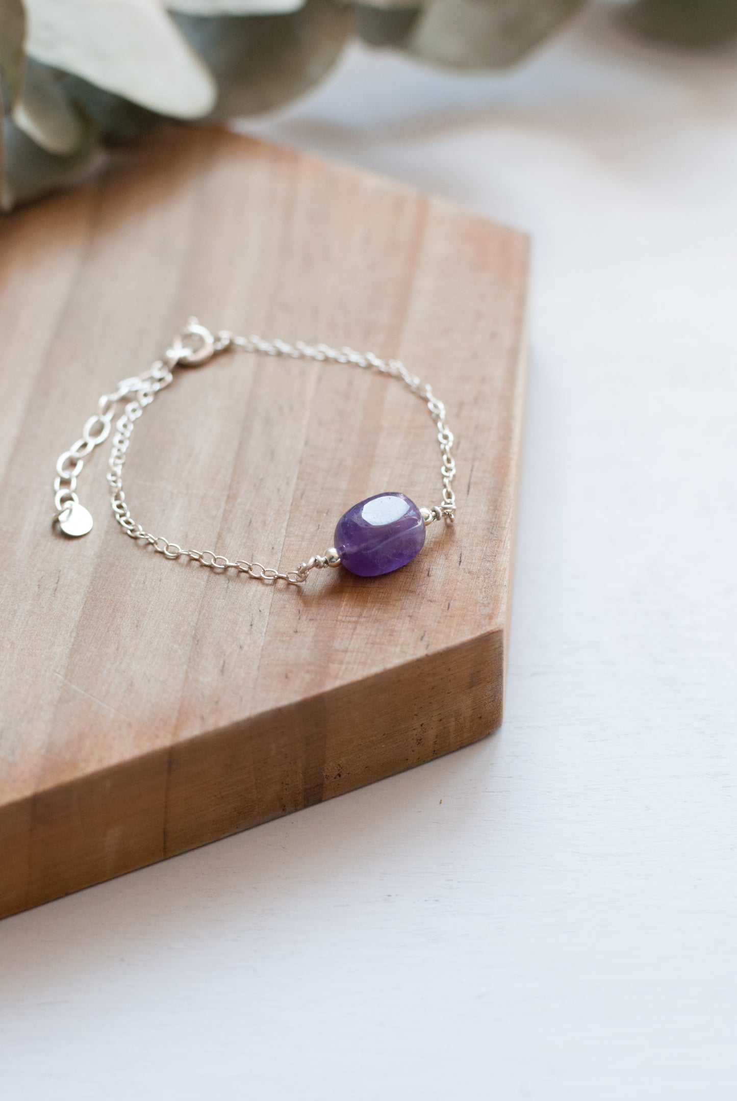 Amethyst Minimal Bracelet