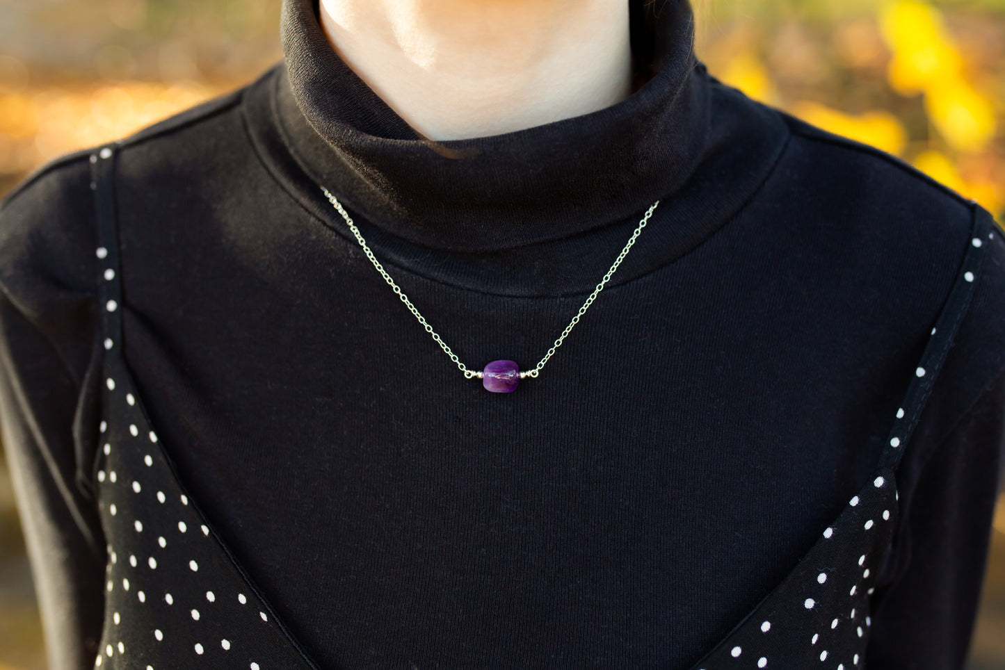 Amethyst Nugget Necklace