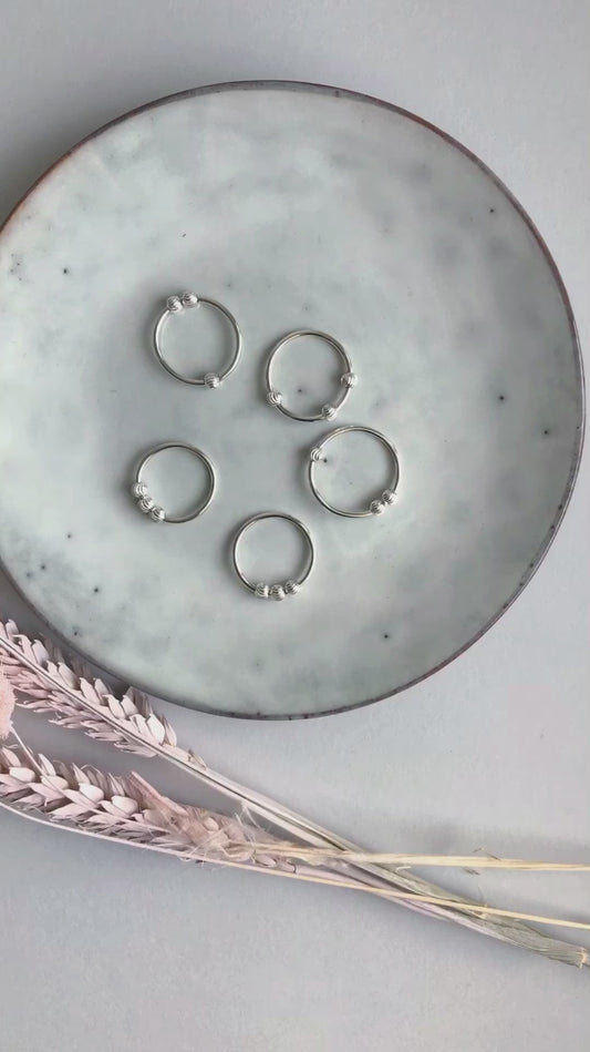 Handmade Sterling Silver Spinning Rings