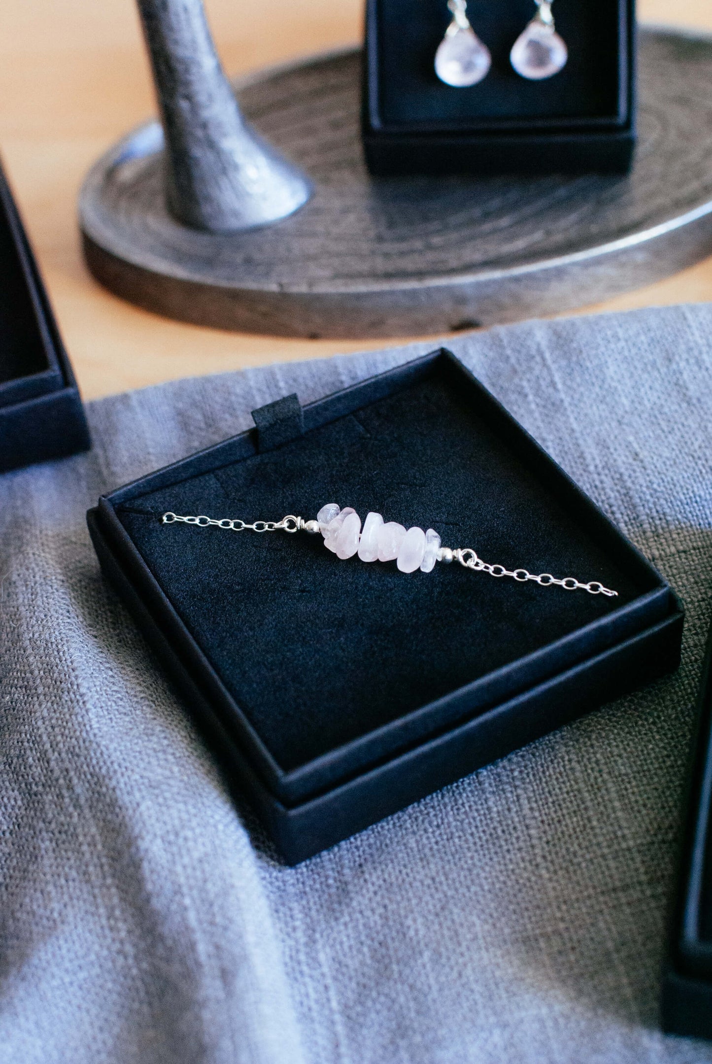 Dainty Rose Quartz Bracelet
