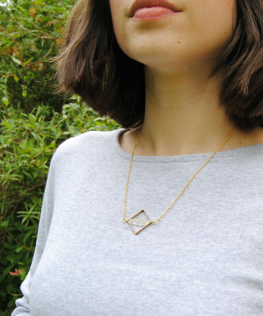 Geometry Crystal Necklace