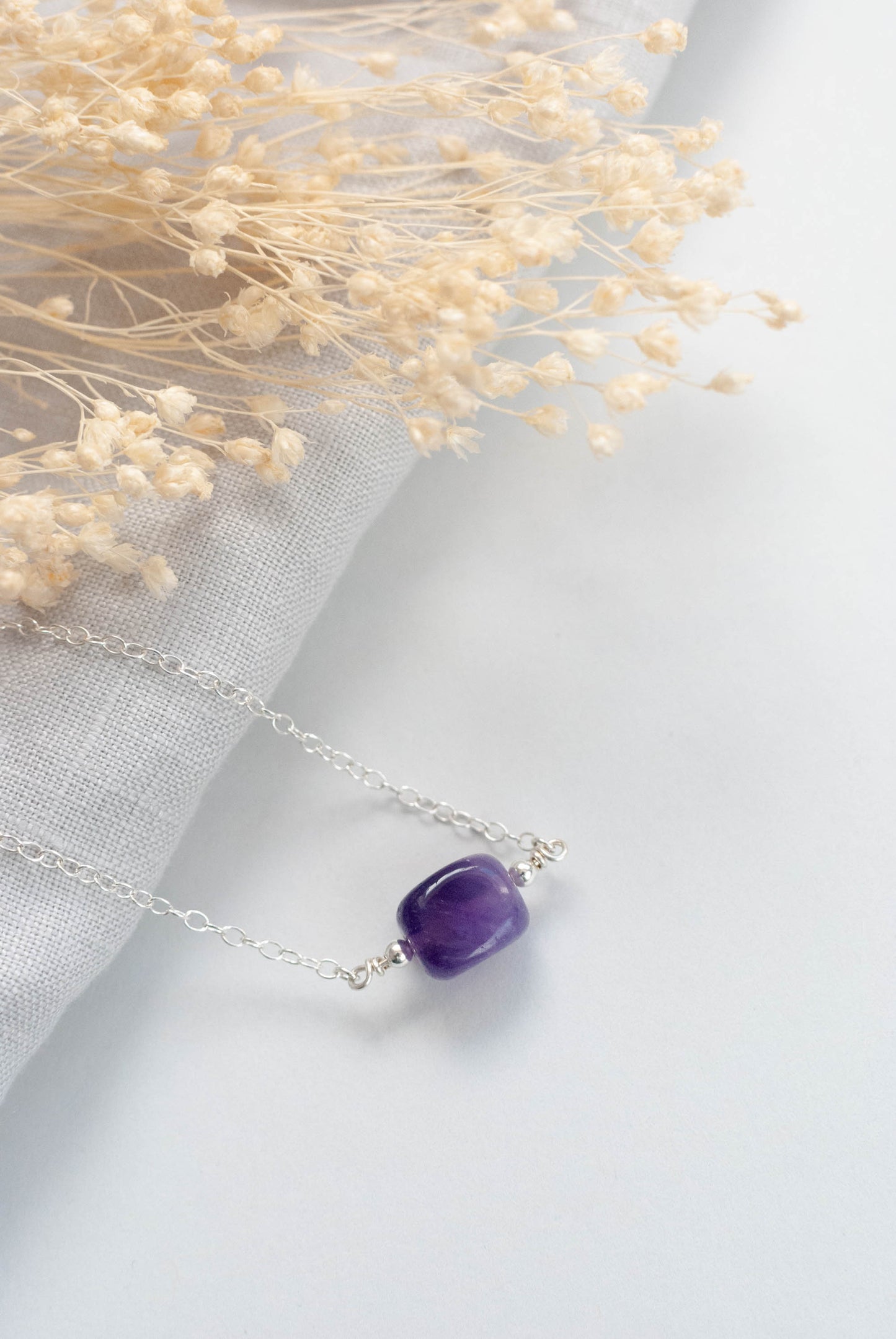 Amethyst Minimal Necklace