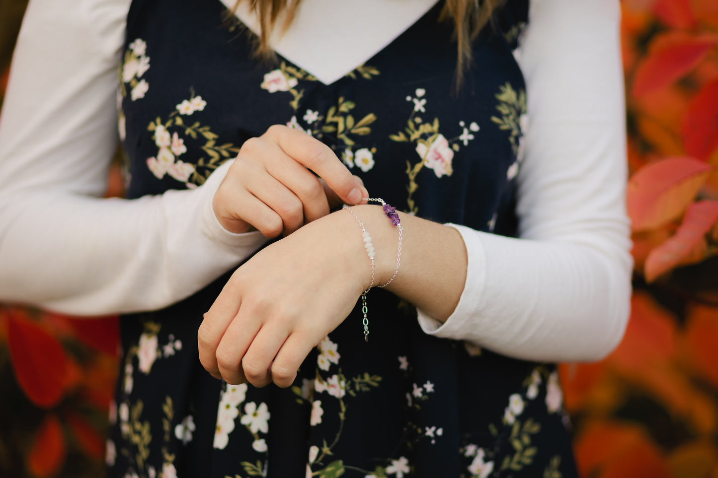 Minimal Gemstone Bracelets