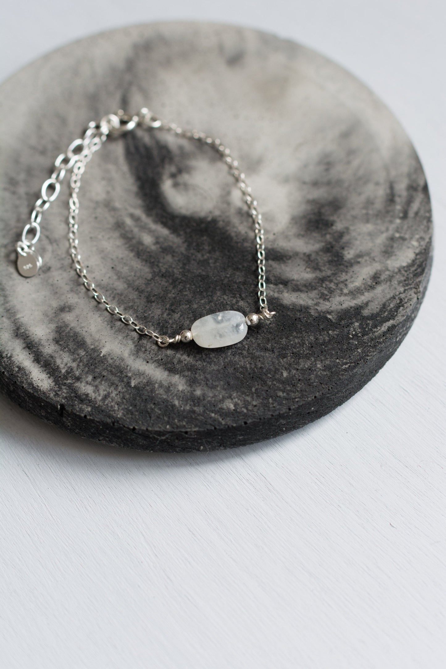 Moonstone Silver Bracelet