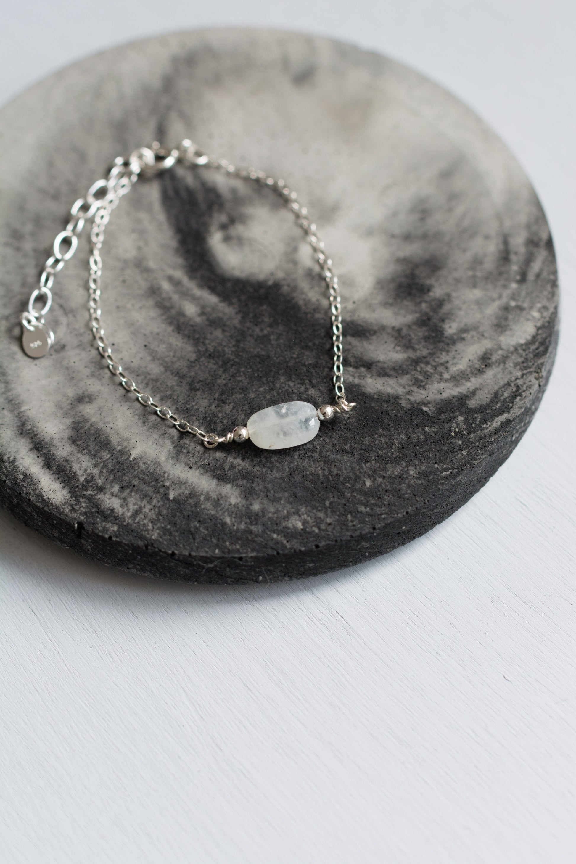 Moonstone Silver Bracelet