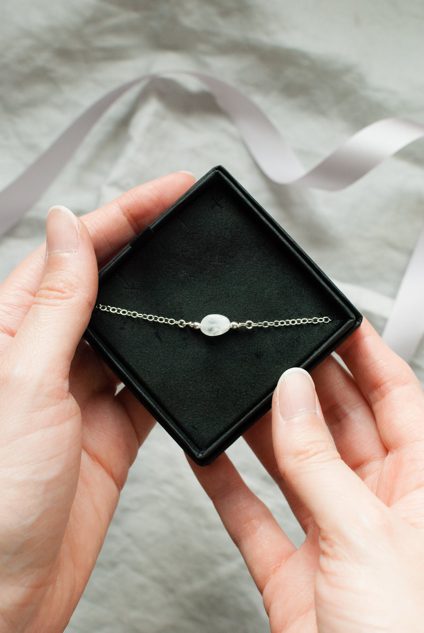 Moonstone Silver Bracelet
