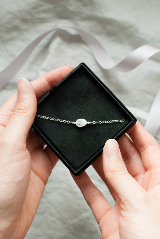 Moonstone Silver Bracelet