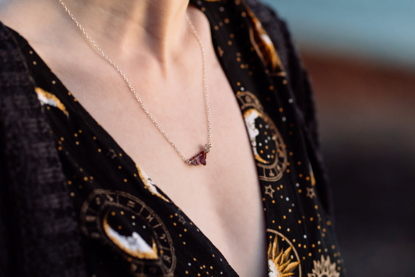 Raw Gemstone Necklace