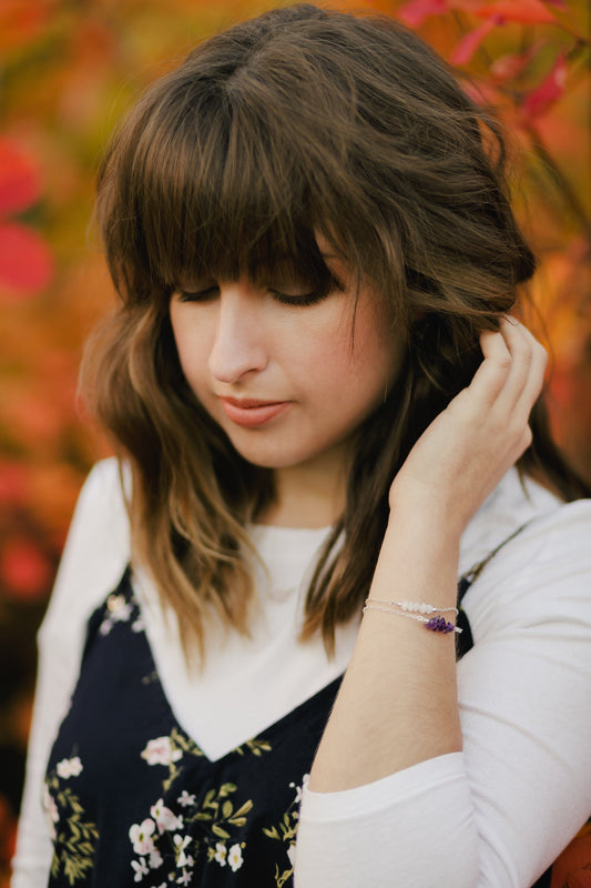 Silver Crystal Bracelets