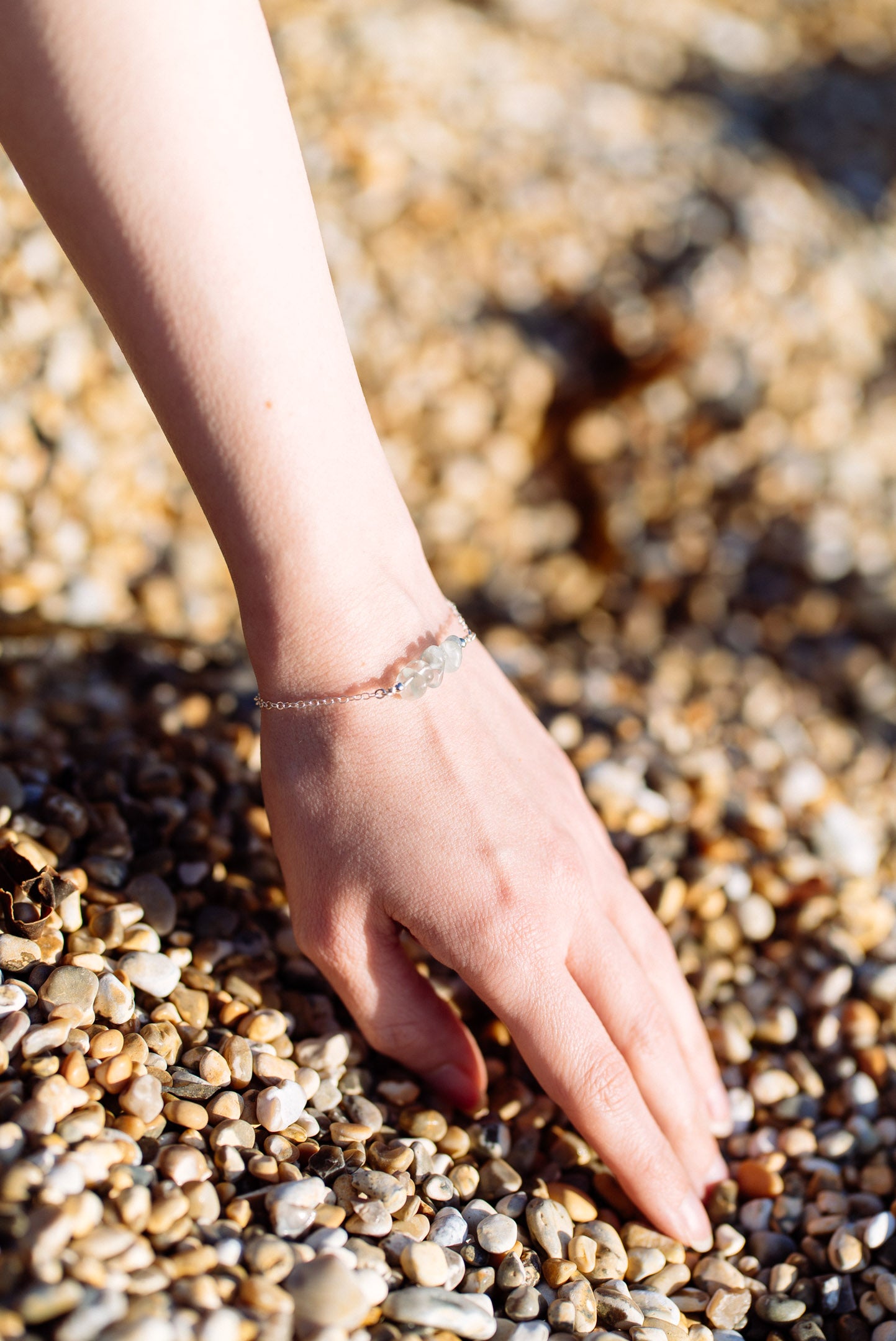 Silver Gemstone Bracelet