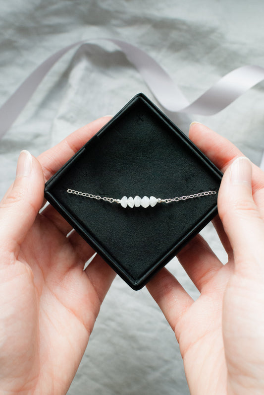 Sterling Silver Moonstone Bracelet