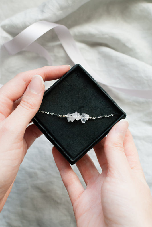 Sterling Silver Rose Quartz Bracelet