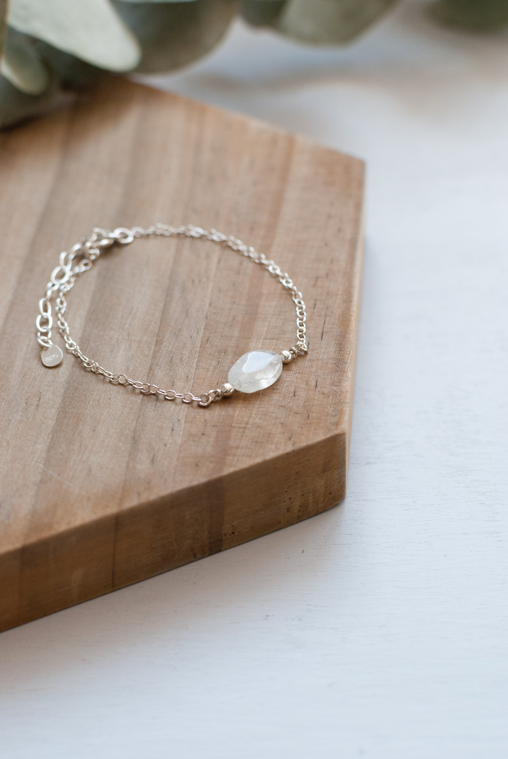 White Gemstone Bracelet