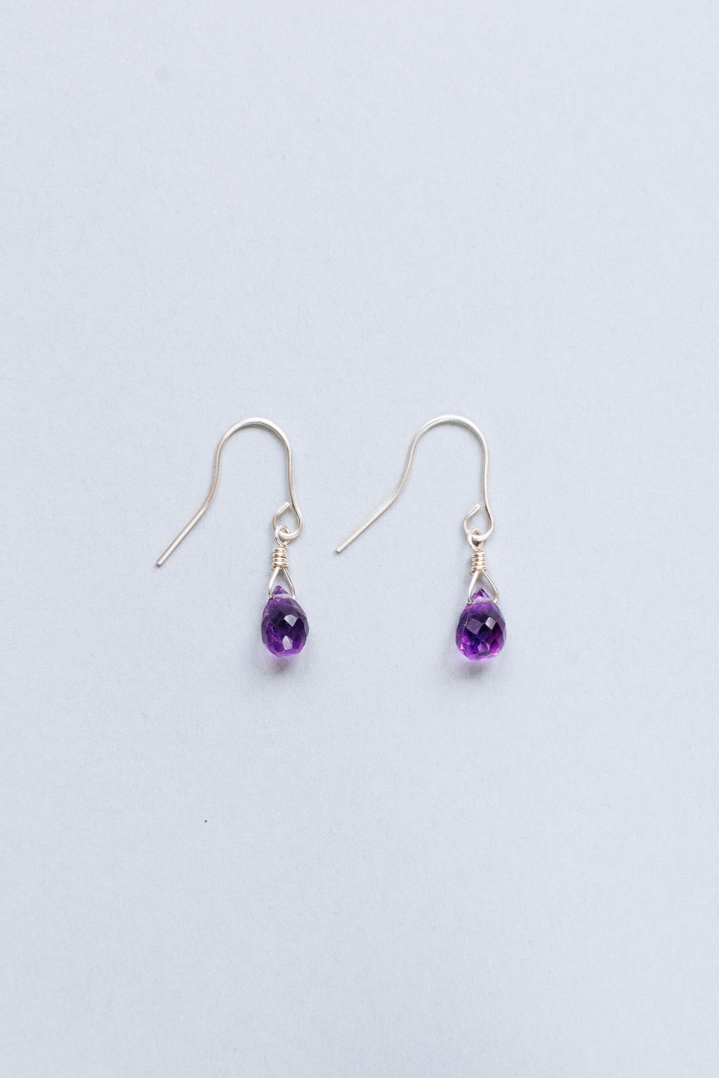 Amethyst Teardrop Earrings