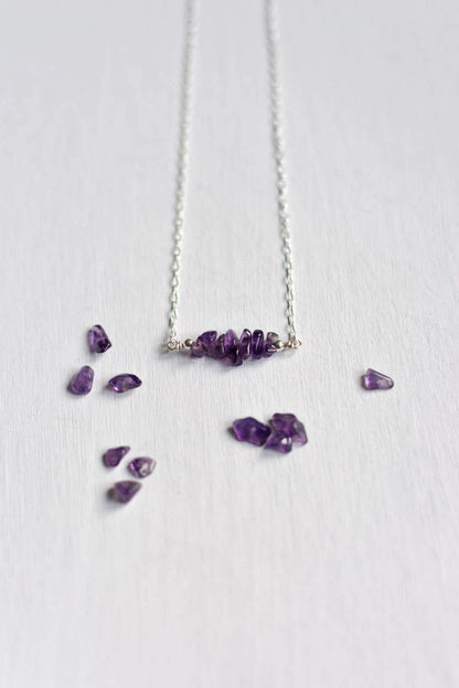 Amethyst Crystals Necklace