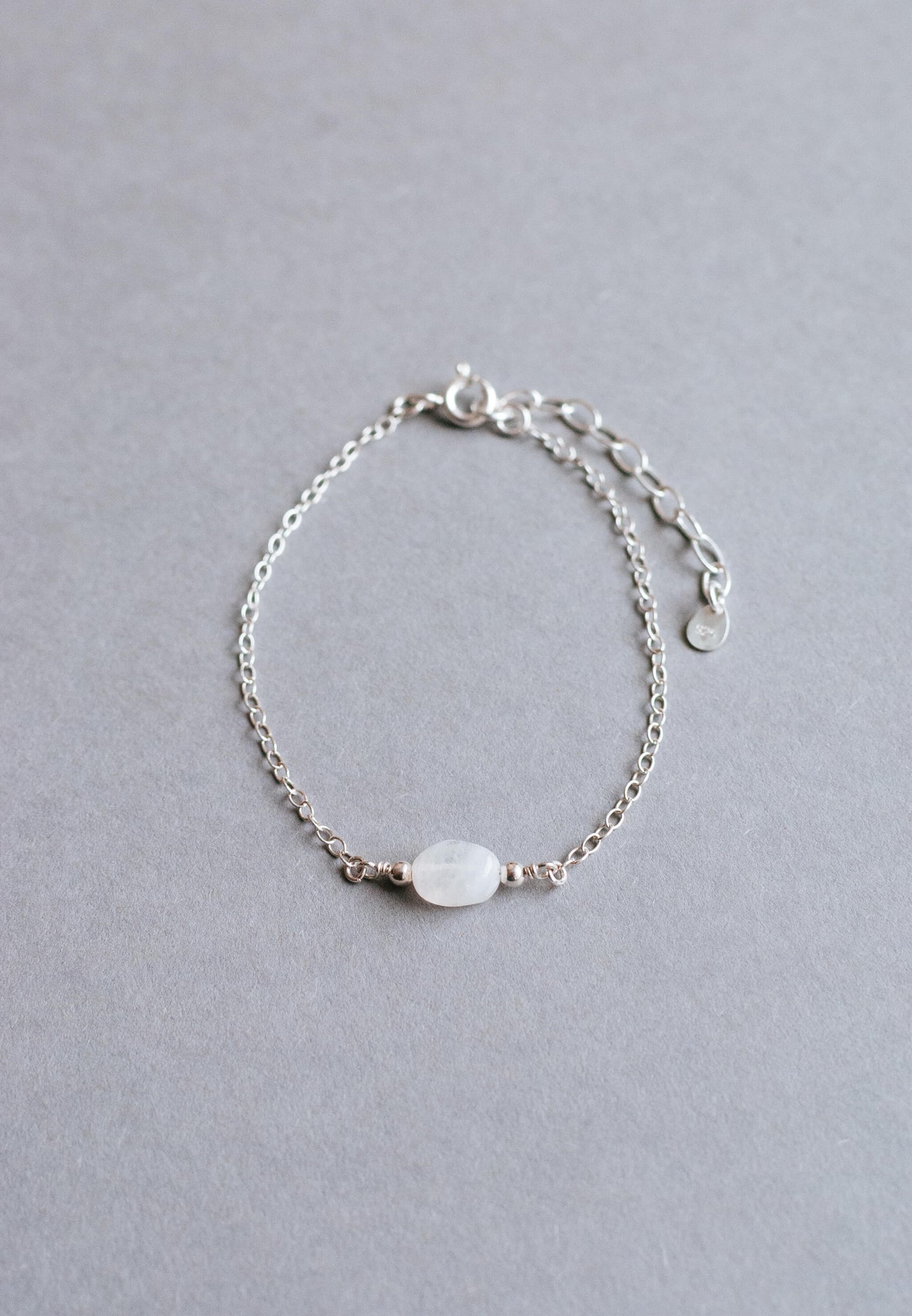 Honeydew Club sterling silver white gemstone bracelet