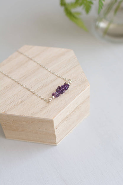 Amethyst Crystals Necklace