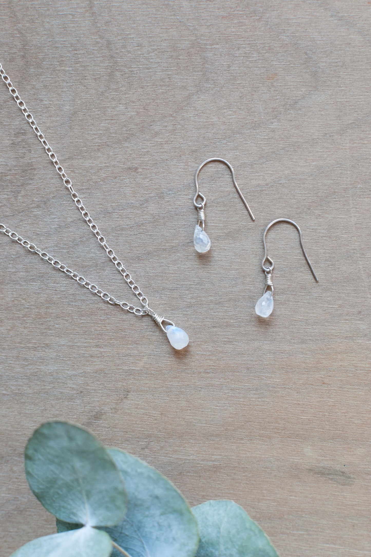 Moonstone Teardrop Earrings