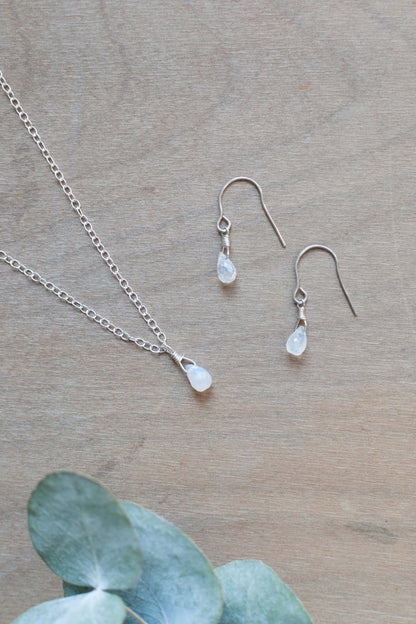 Moonstone Teardrop Earrings