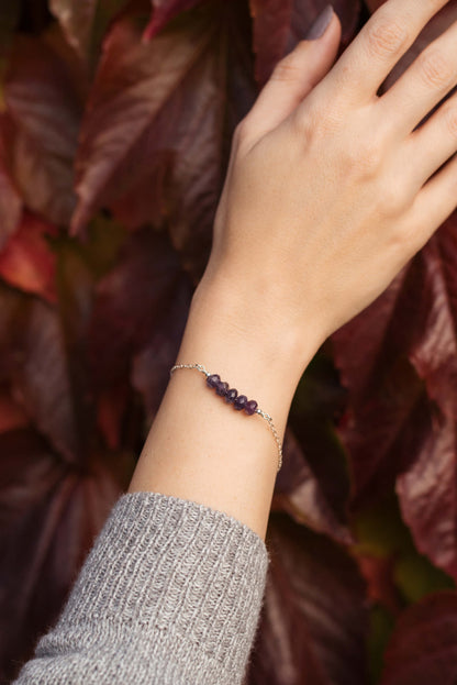 Amethyst Rondelle Bracelet