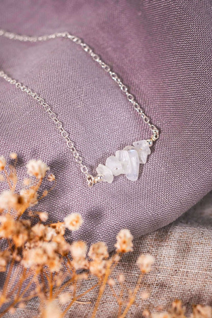 Moonstone Crystals Necklace