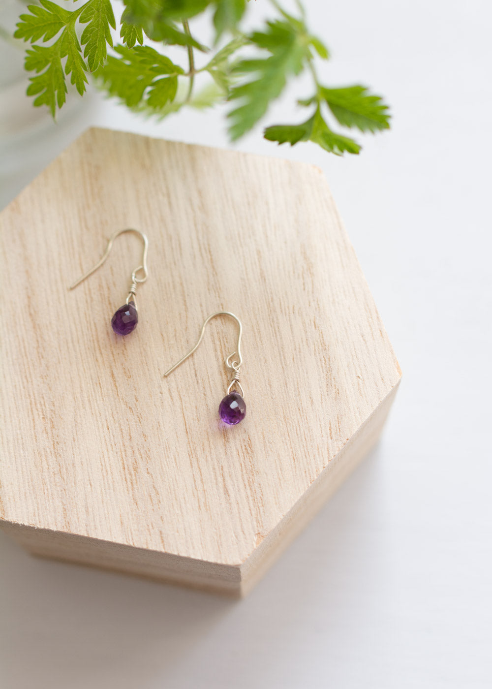 Amethyst Eco Silver Earrings