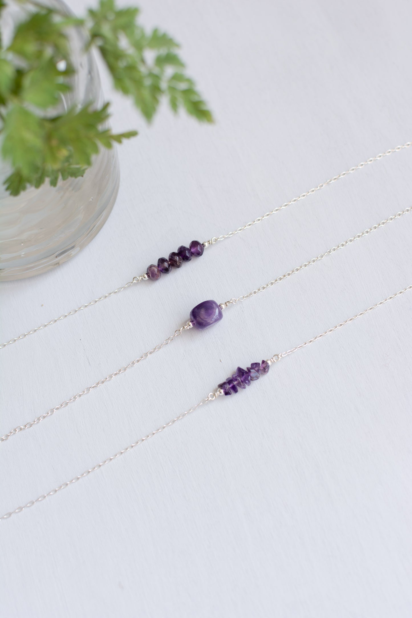 Sterling Silver Amethyst Necklaces