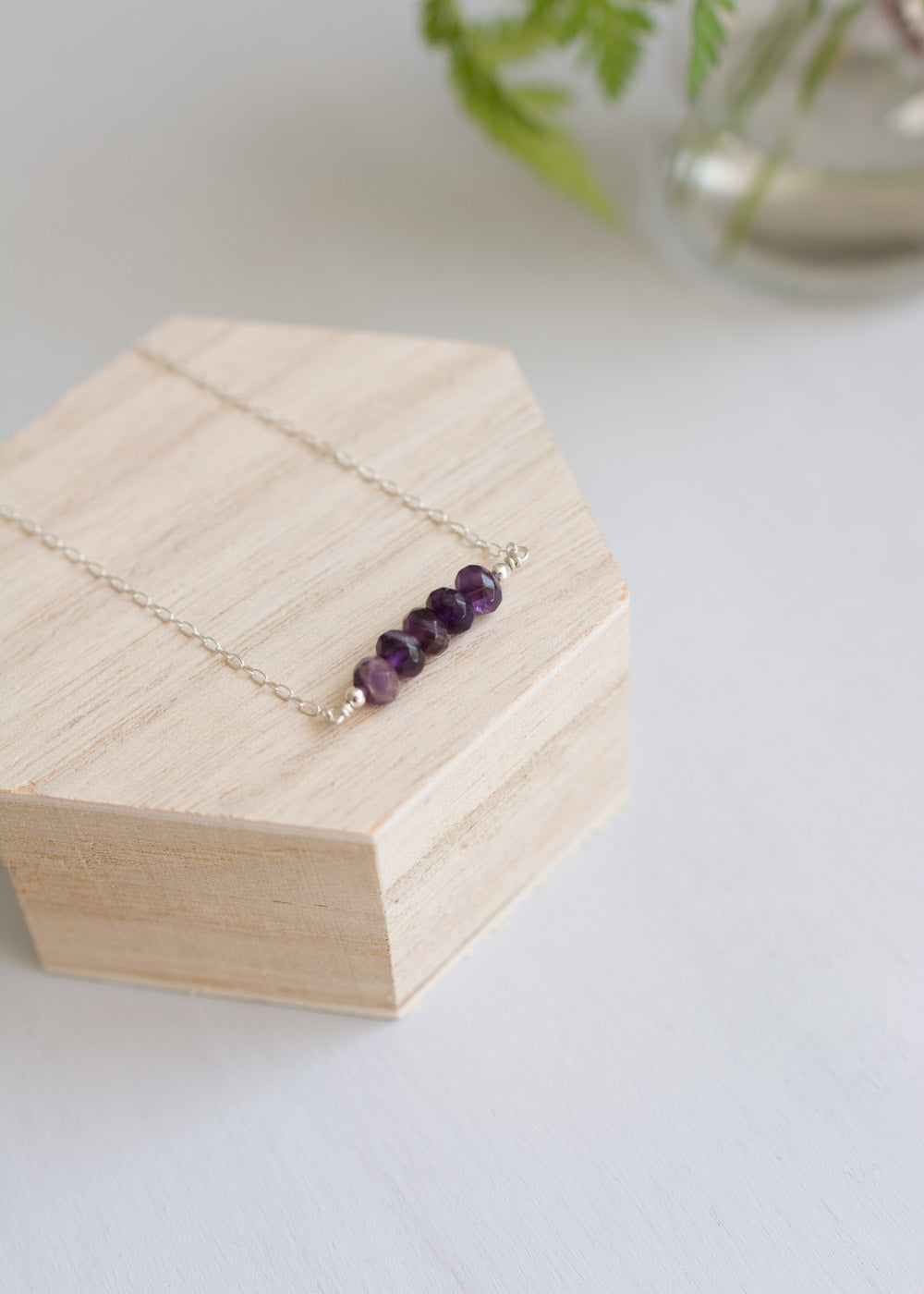 Amethyst Rondelle Necklace