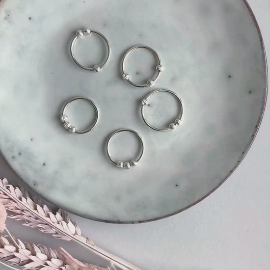 Handmade Sterling Silver Spinning Rings