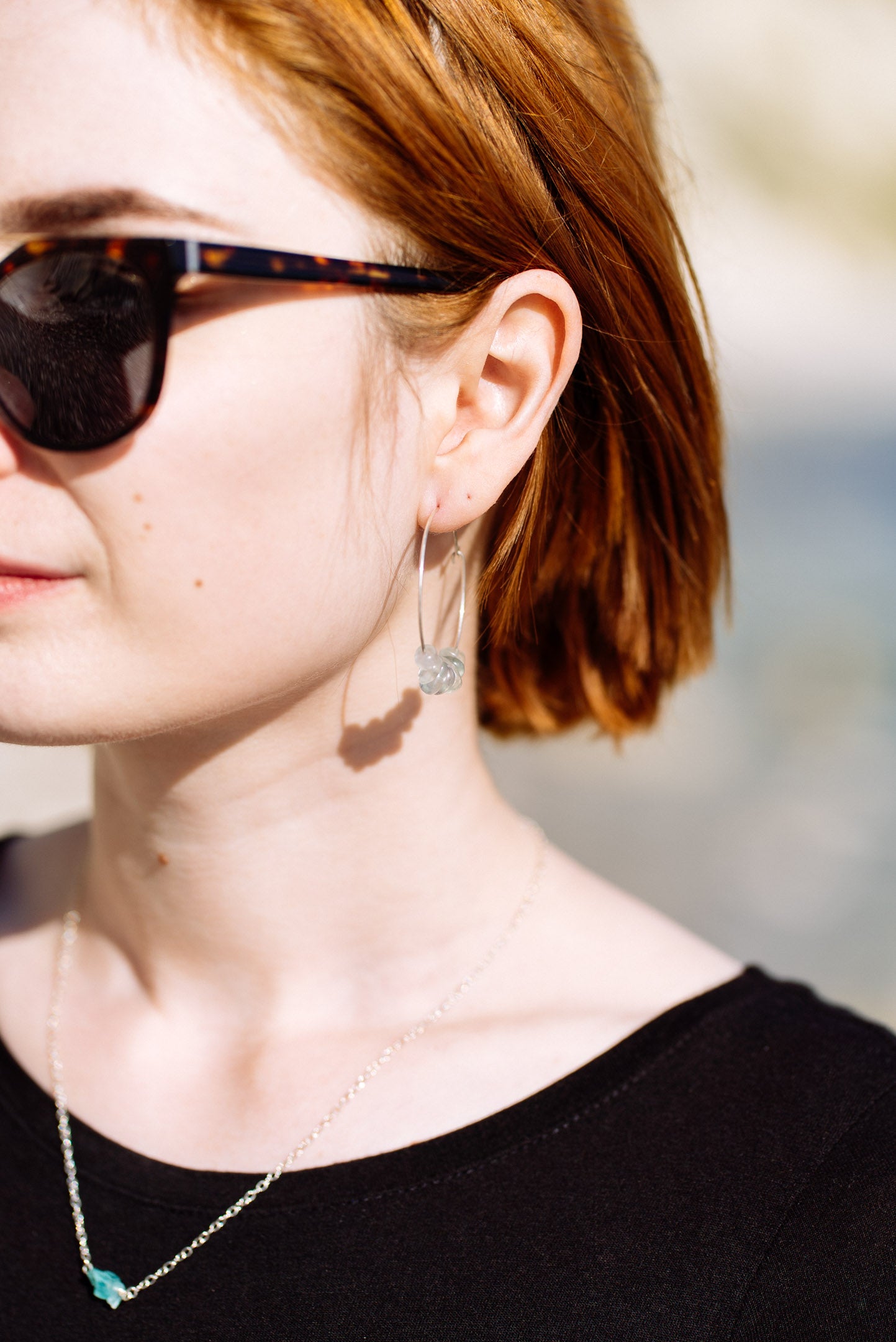 Crystal Hoop Earrings