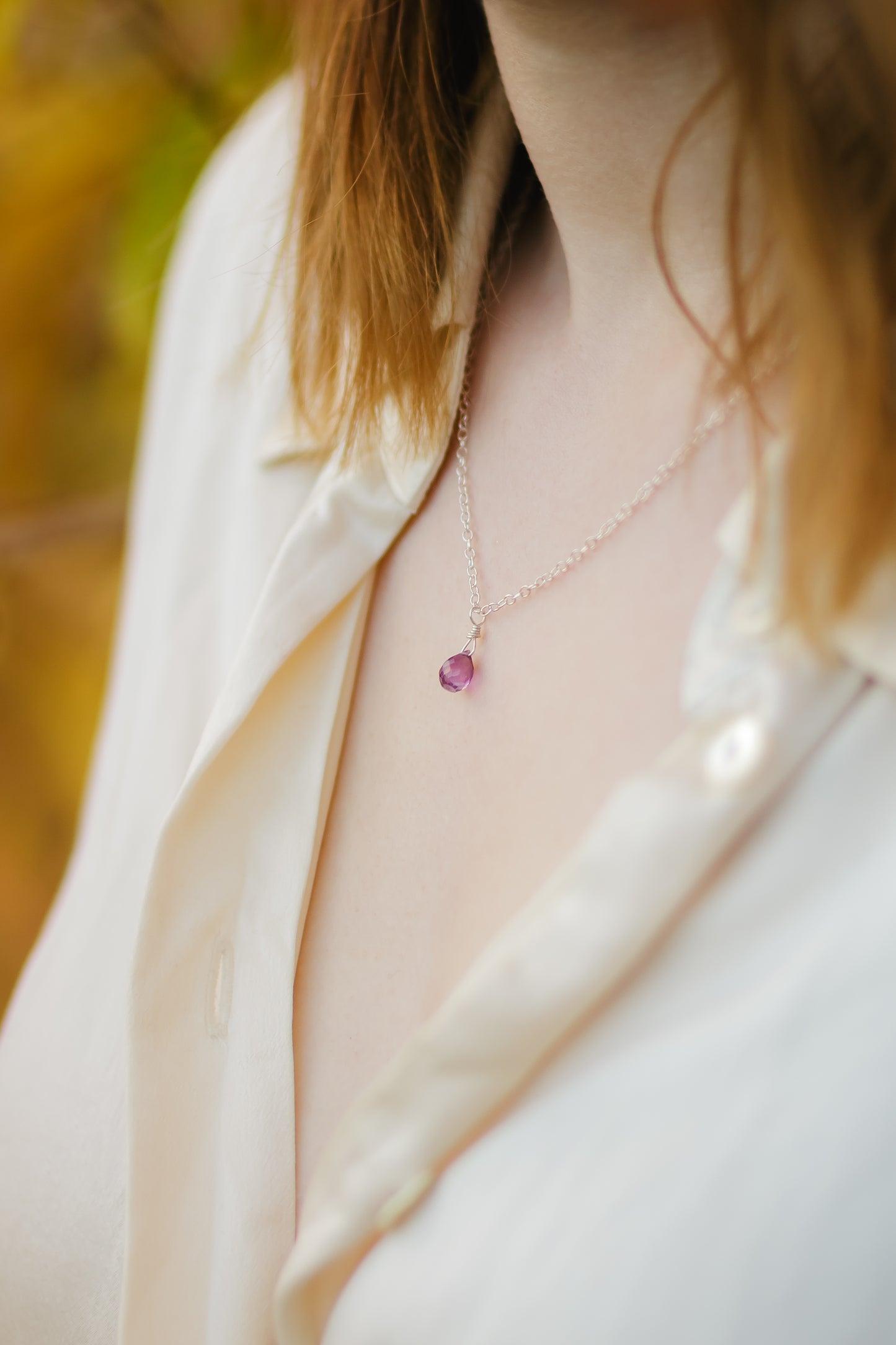 Dainty Amethyst Necklace