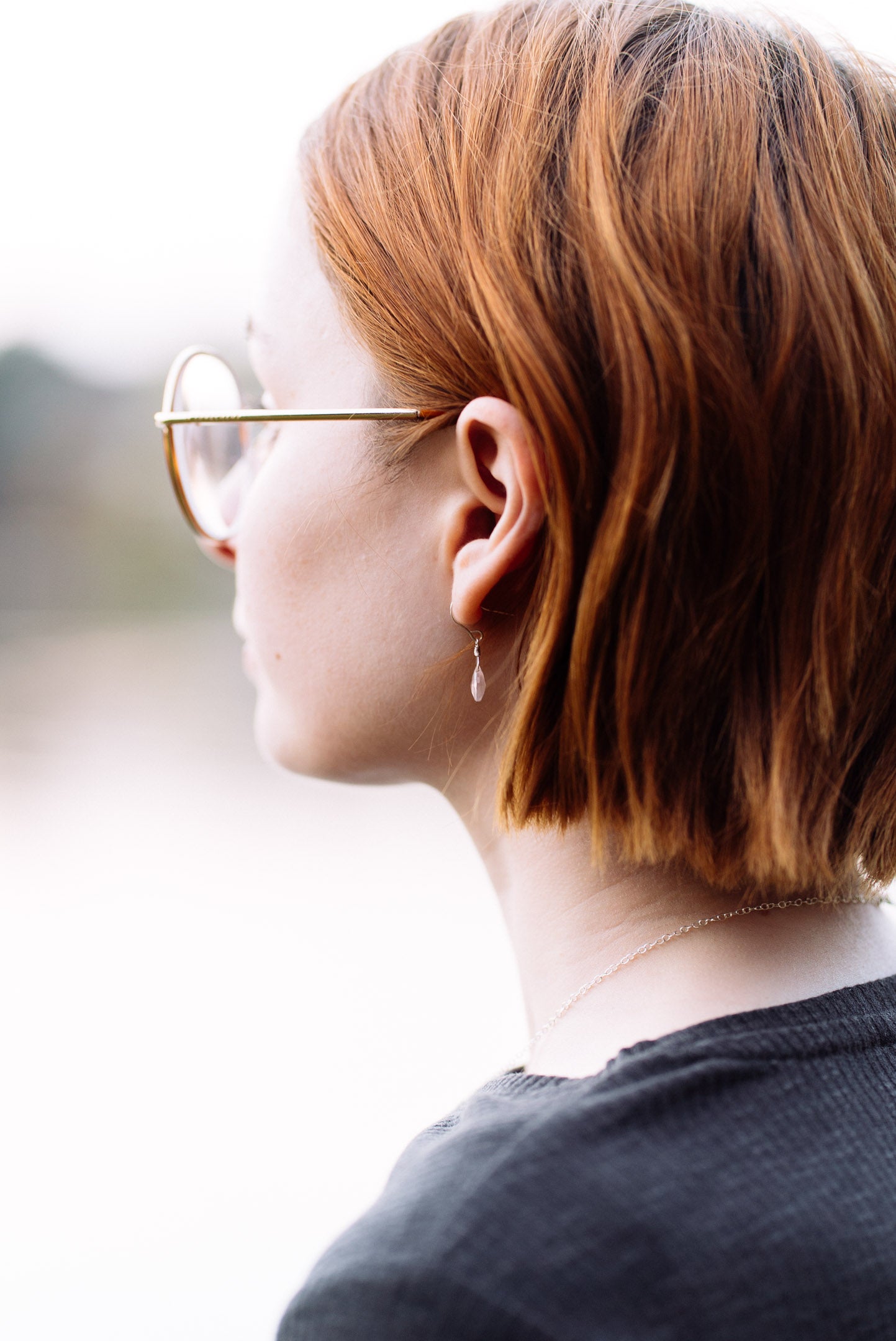 Gemstone Drop Earrings