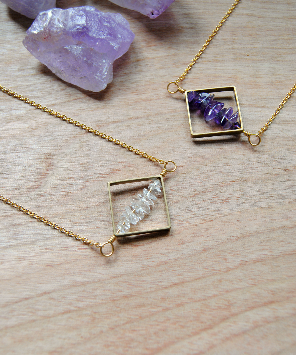 Geometry Crystal Necklace