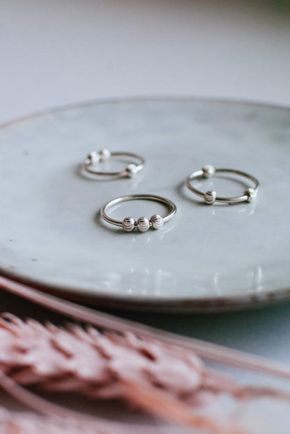 Handmade Spinning Rings Sterling Silver