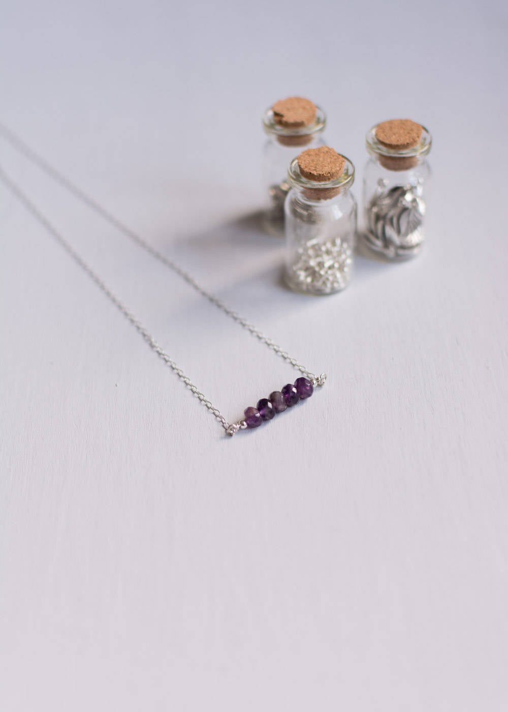 Amethyst Rondelle Necklace