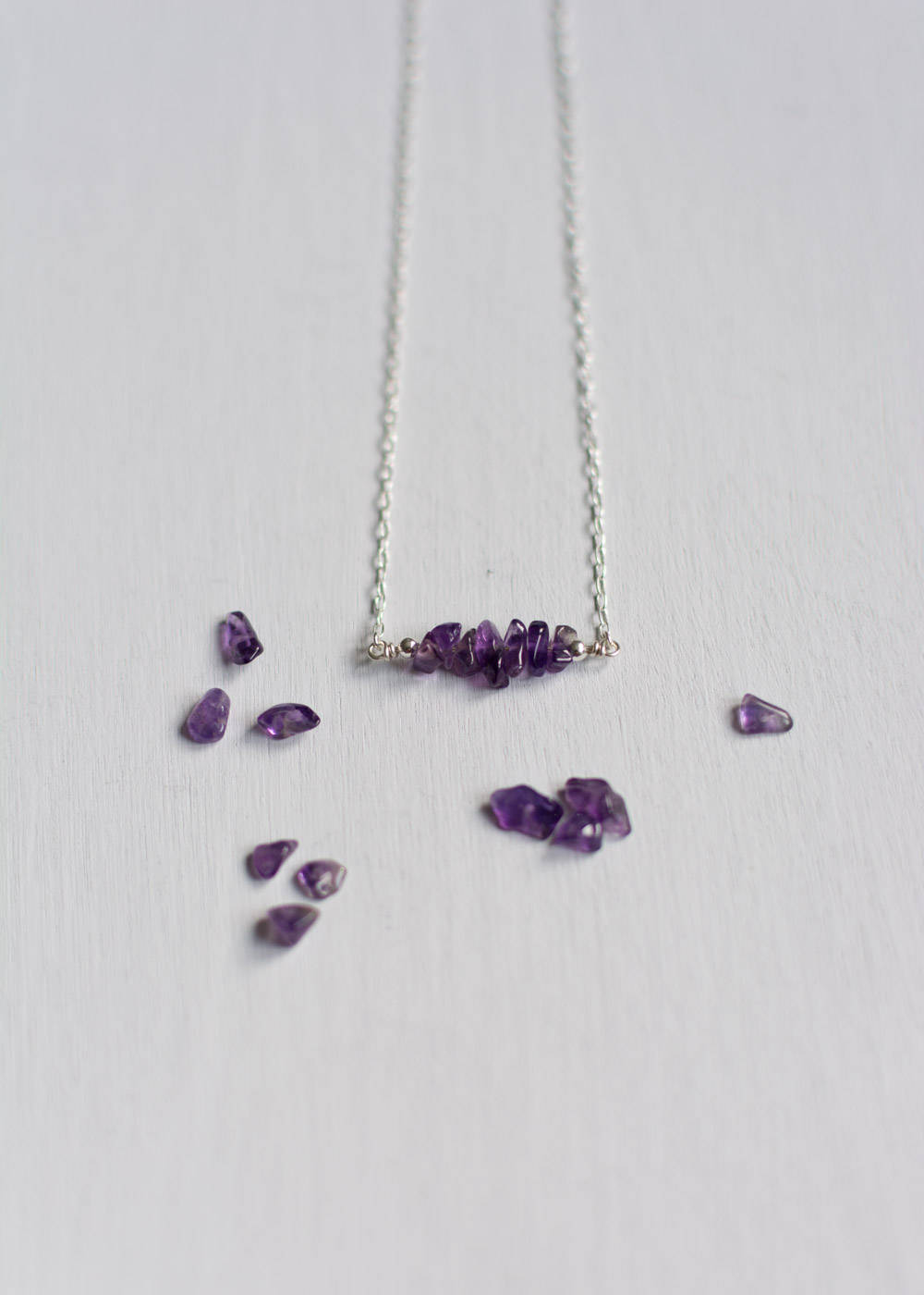 Amethyst Crystals Necklace