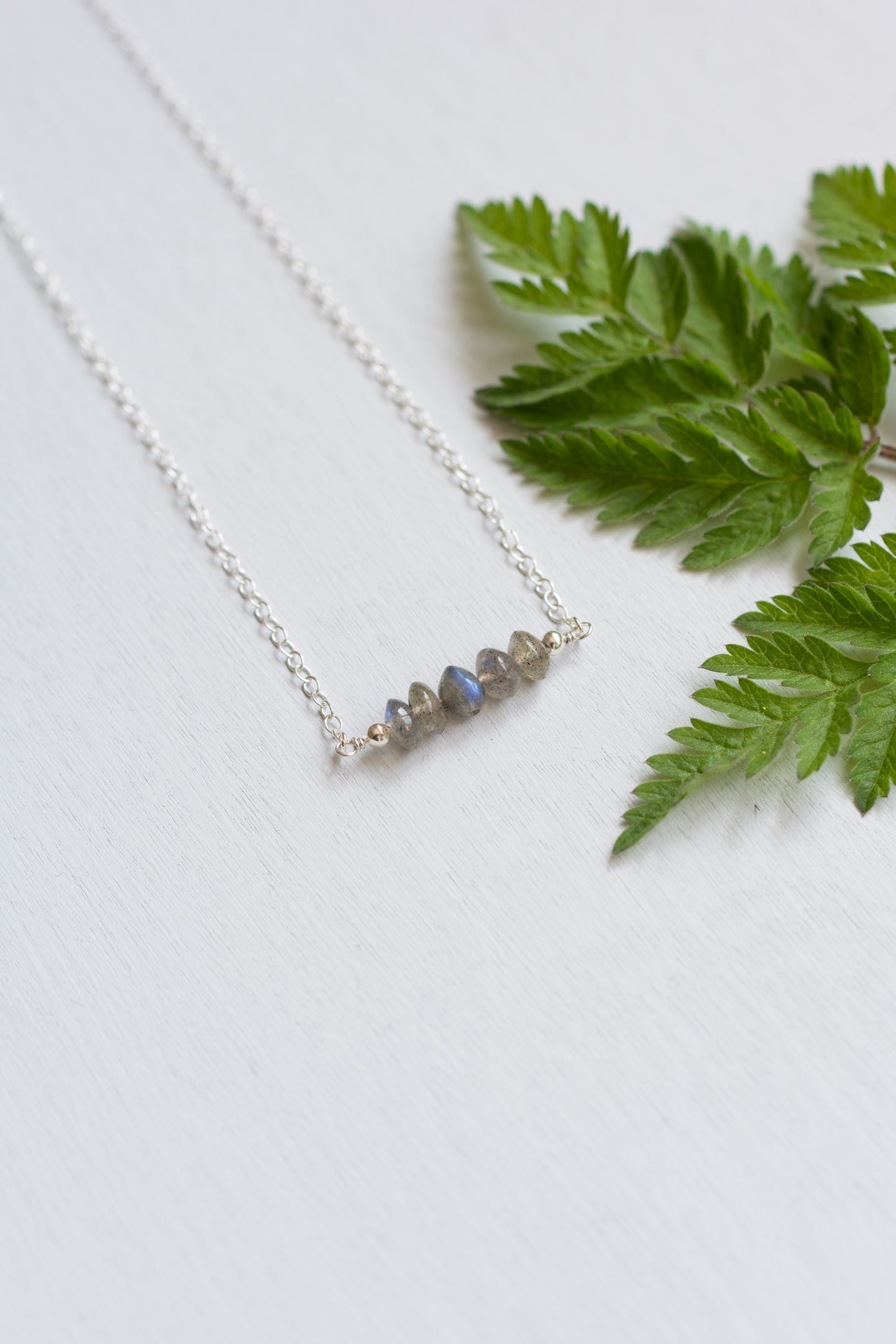 Labradorite Rondelle Necklace