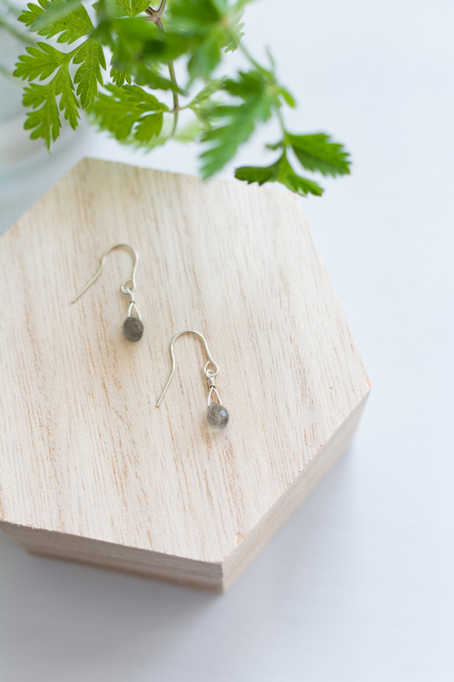 Labradorite Teardrop Earrings